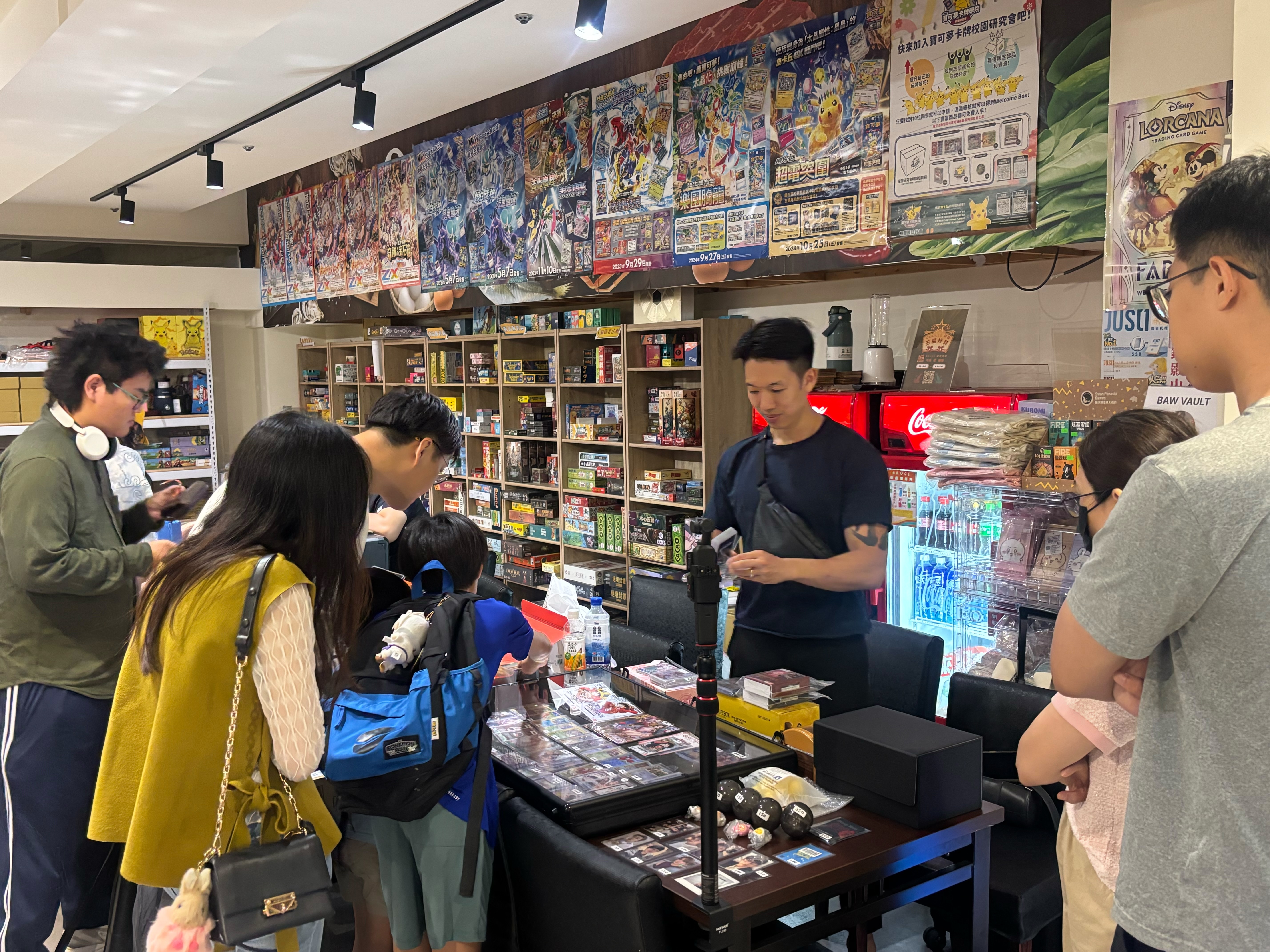 BAW VAULT pop-up table at a card show in Kaohsiung, Taiwan