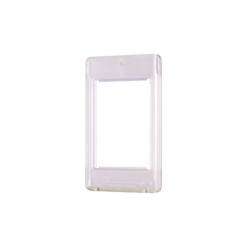 Kalijoy K0 clear wearable card holder with a lanyard hole at the top